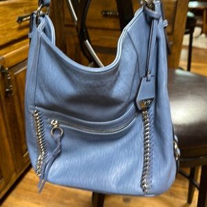 Jessica Simpson Purse, Light Blue with Silver Accents